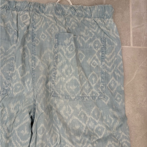 Bella Dahl Blue White Easy Pocket Wide Leg Pants Size Small - Picture 7 of 13